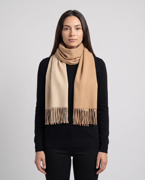 Reversible Two-Tone Wrap Scarf