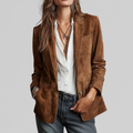 Suede-Touch Relaxed Blazer