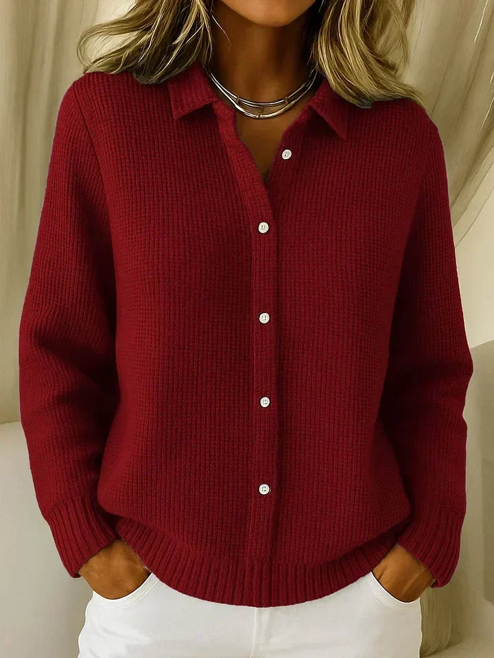 Longline Button Knit Cardigan