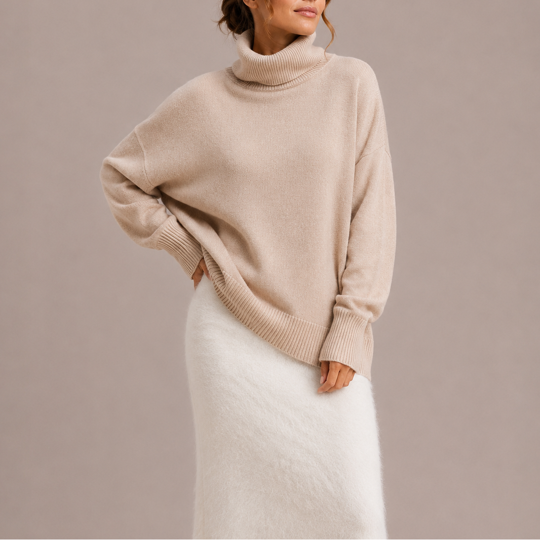 Oversized Turtleneck Sweater
