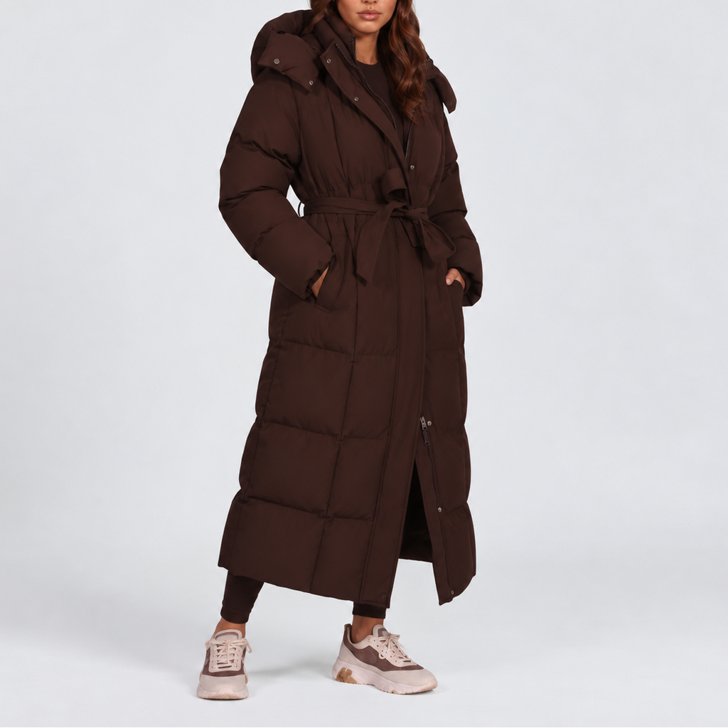 Women's Long Hooded Puffer Coat