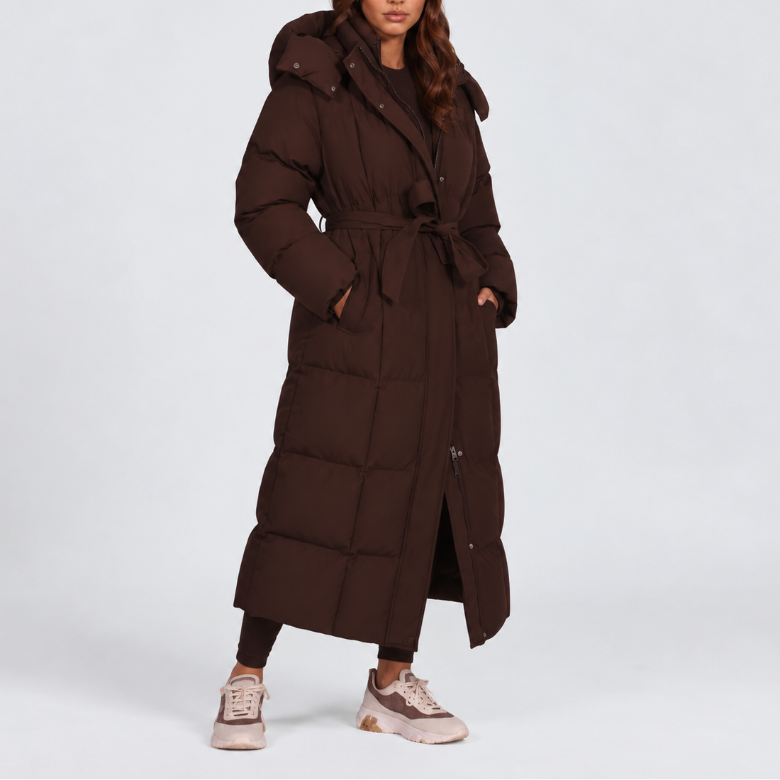 Women's Long Hooded Puffer Coat