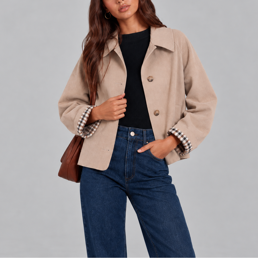 Cropped Trench Jacket