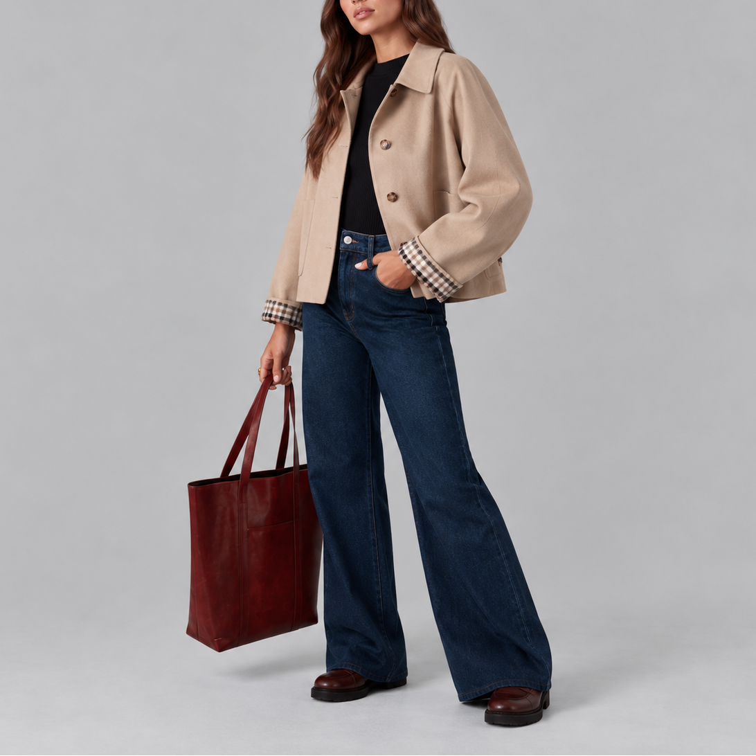 Cropped Trench Jacket