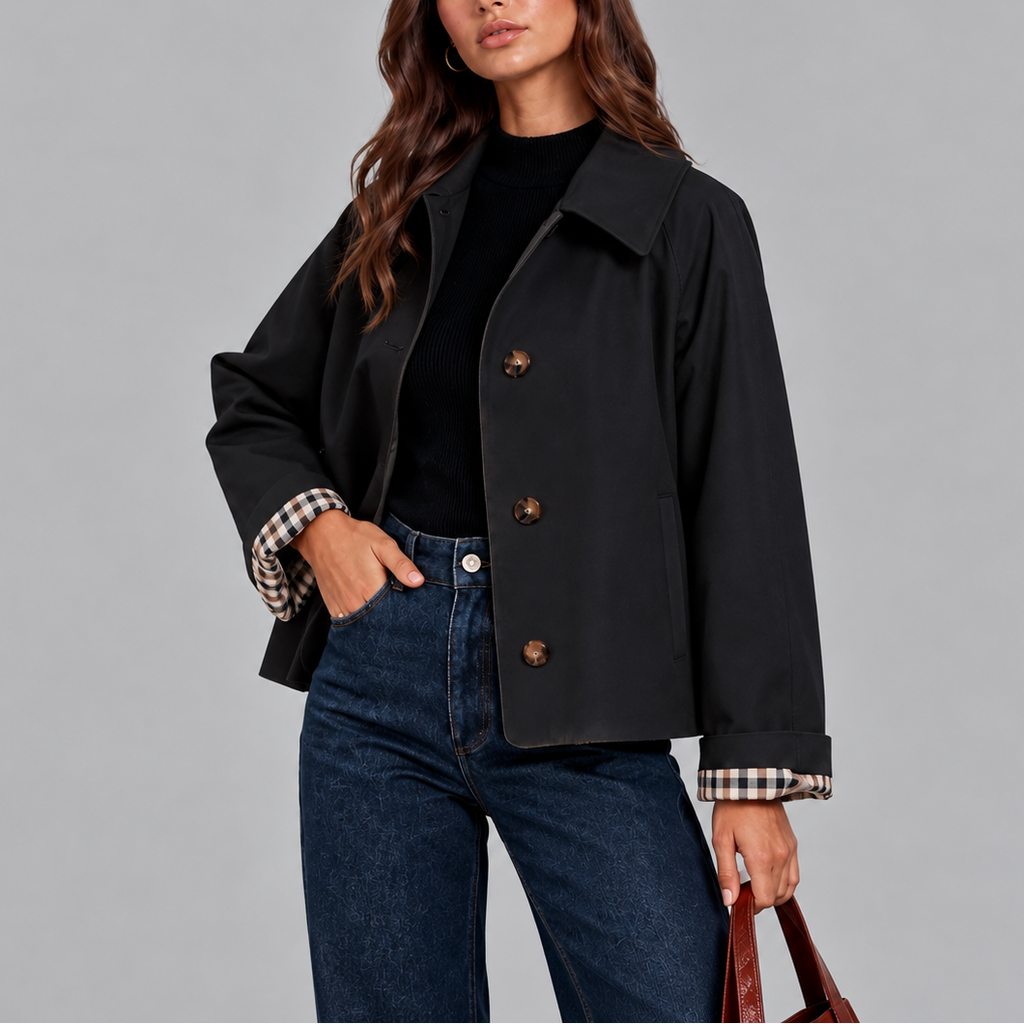 Cropped Trench Jacket