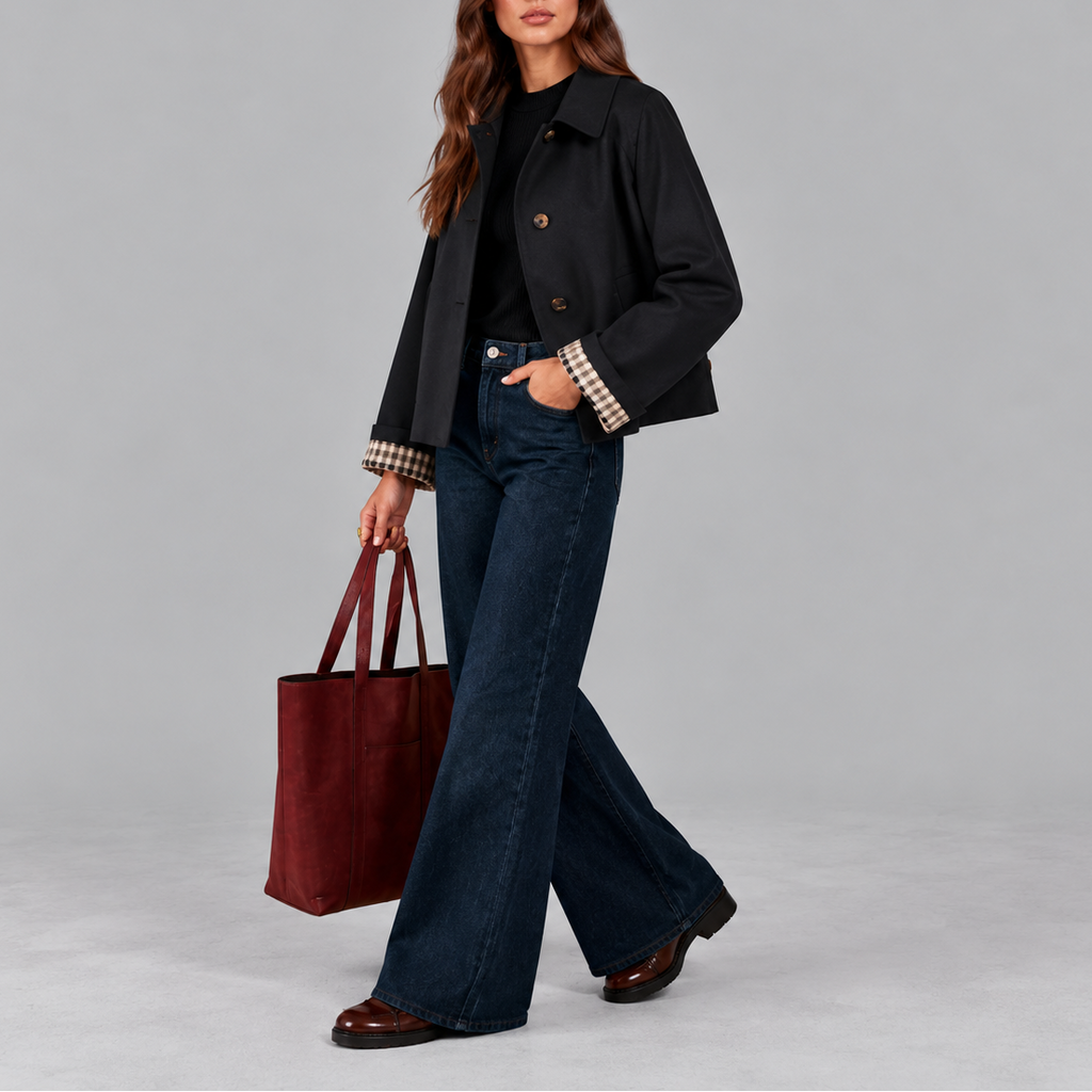 Cropped Trench Jacket