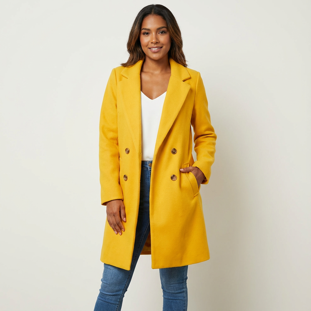 Tailored Longline Lapel Overcoat