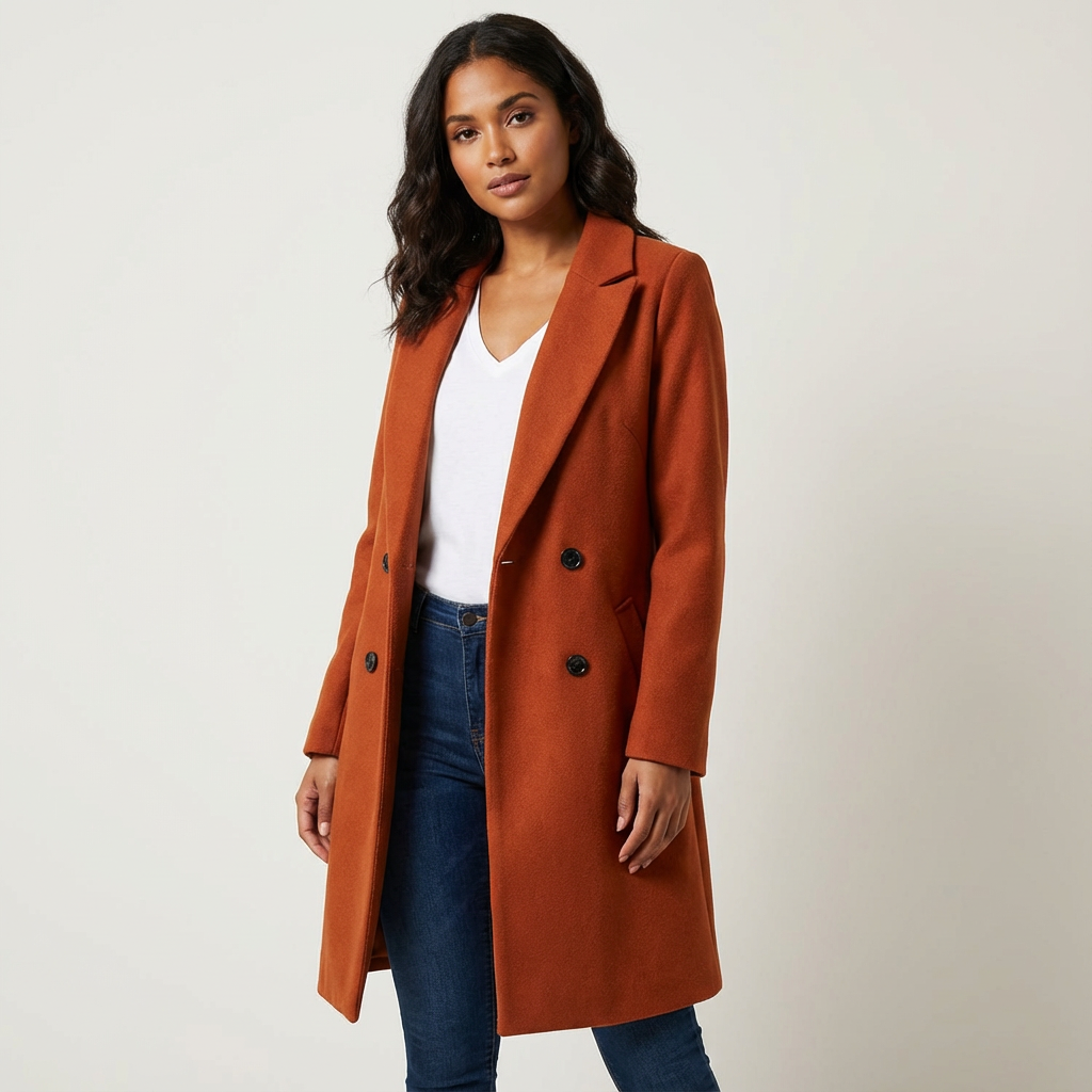 Tailored Longline Lapel Overcoat