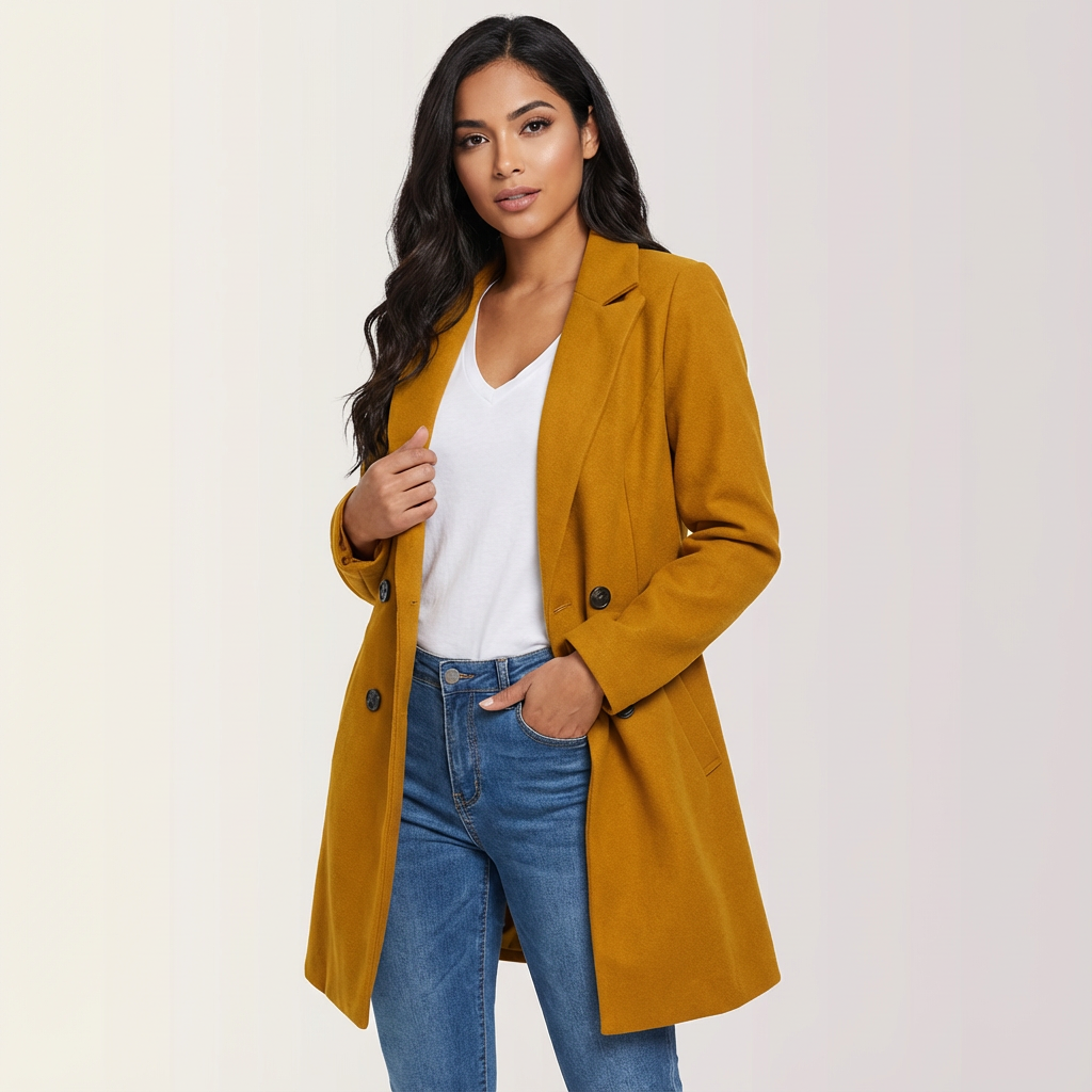 Tailored Longline Lapel Overcoat