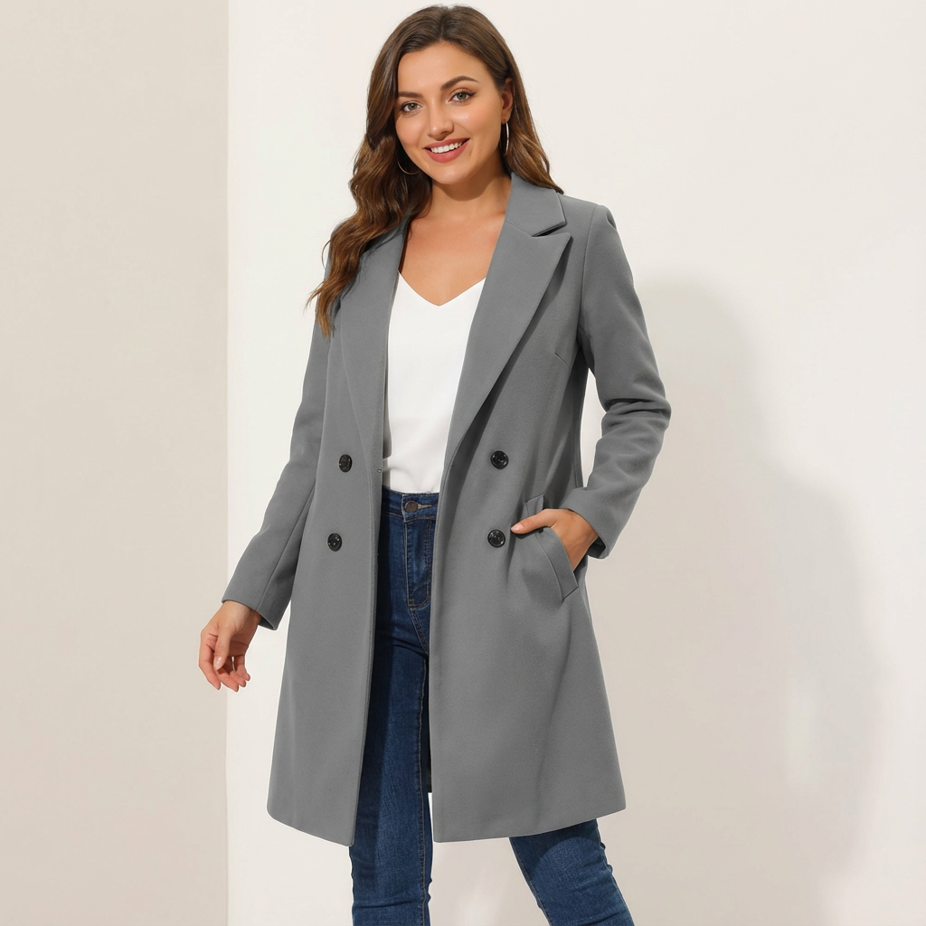 Tailored Longline Lapel Overcoat
