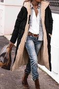 Reversible Teddy-Lined Hooded Coat