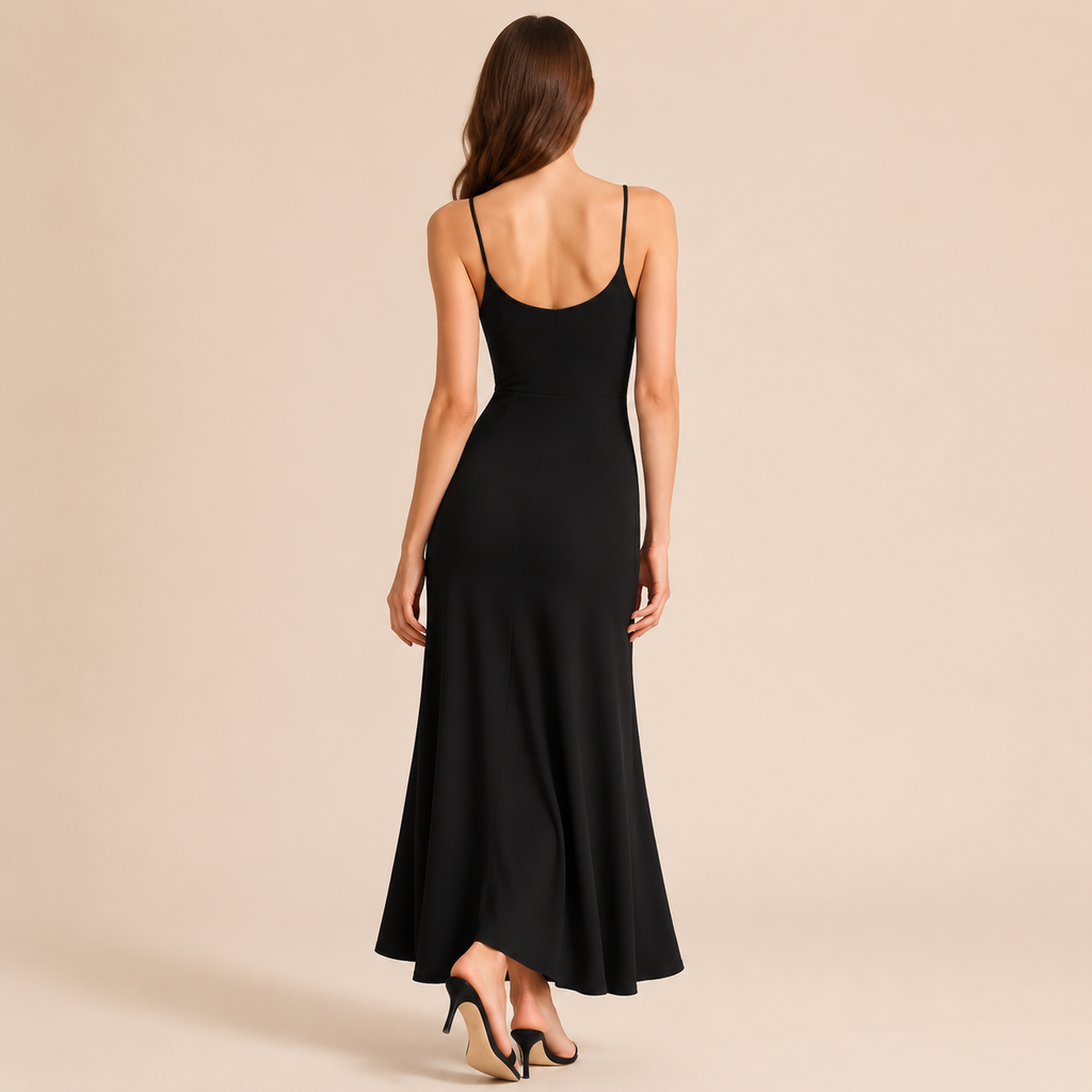 Knit A-Line Maxi Dress