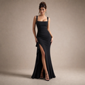 Square Neck Fishtail Maxi Gown