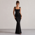 The Elvira Corset Mermaid Midi Dress