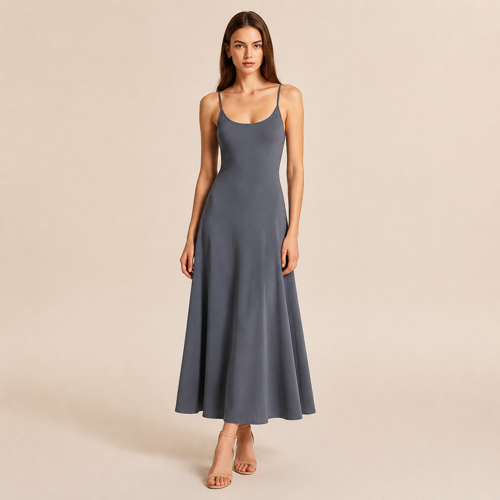 Knit A-Line Maxi Dress