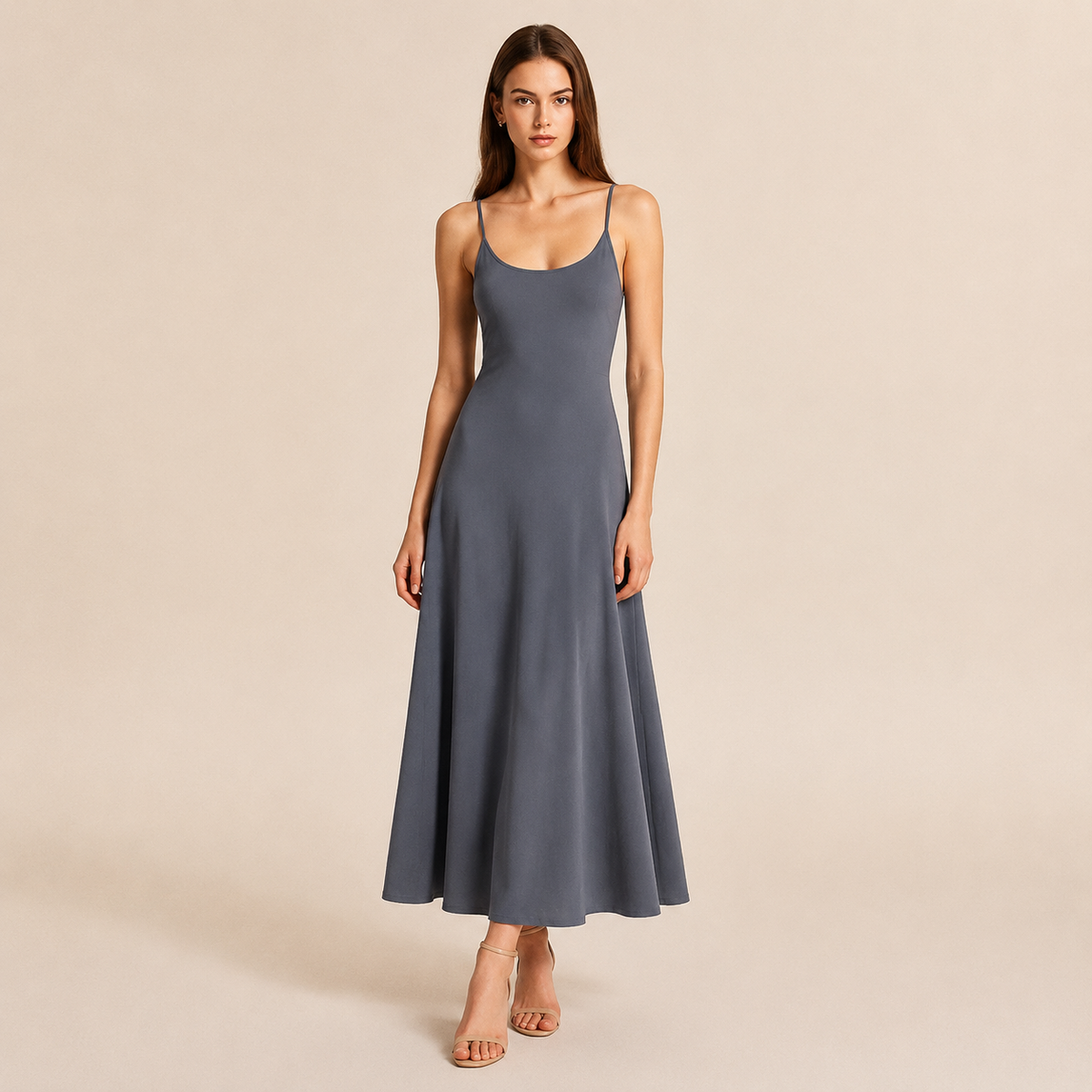 Knit A-Line Maxi Dress