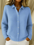 Longline Button Knit Cardigan
