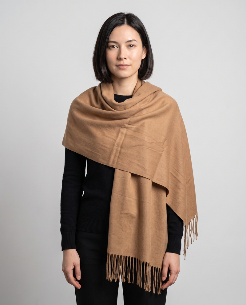 Fringed Blanket Scarf