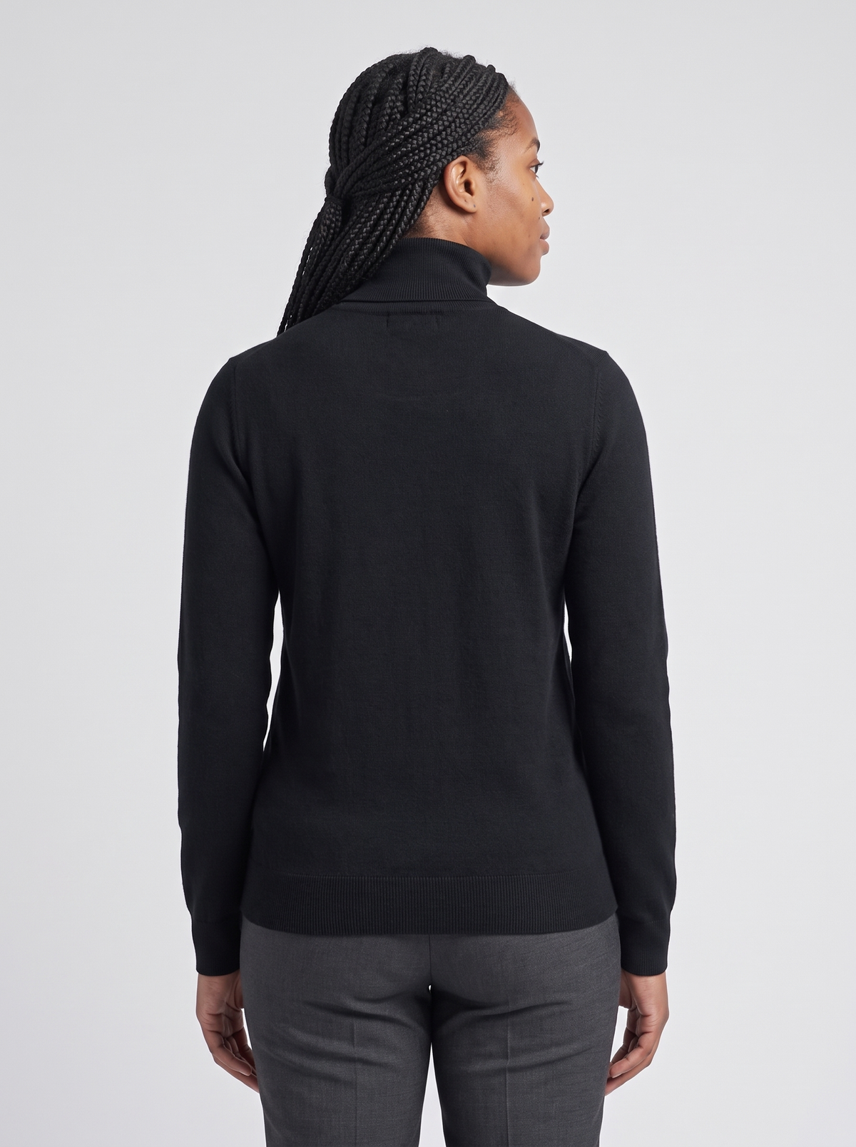 Slim Turtleneck Sweater, back view