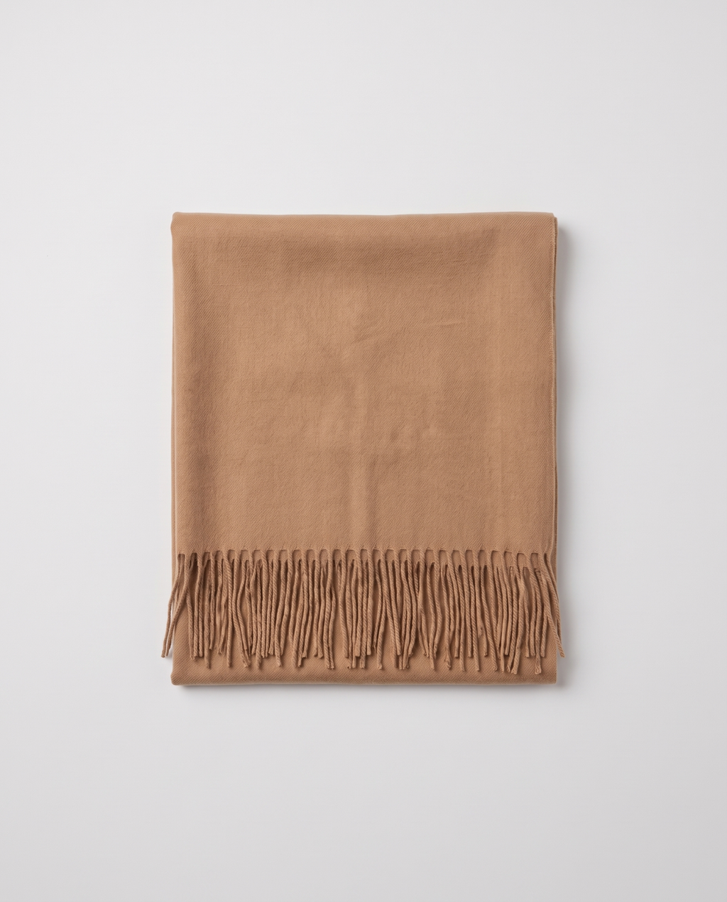 Fringed Blanket Scarf, folded