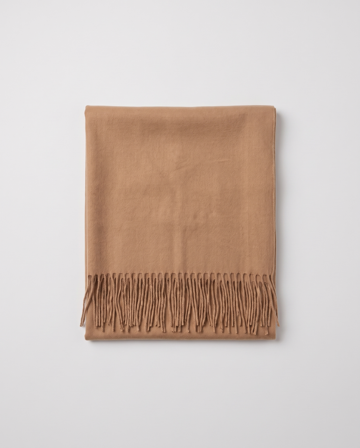 Fringed Blanket Scarf, folded