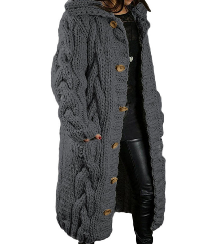 Chunky Relaxed Knit Cardigan