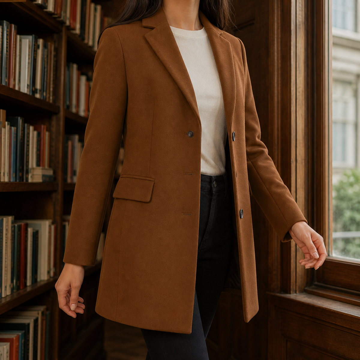 Notch Lapel Tailored Jacket