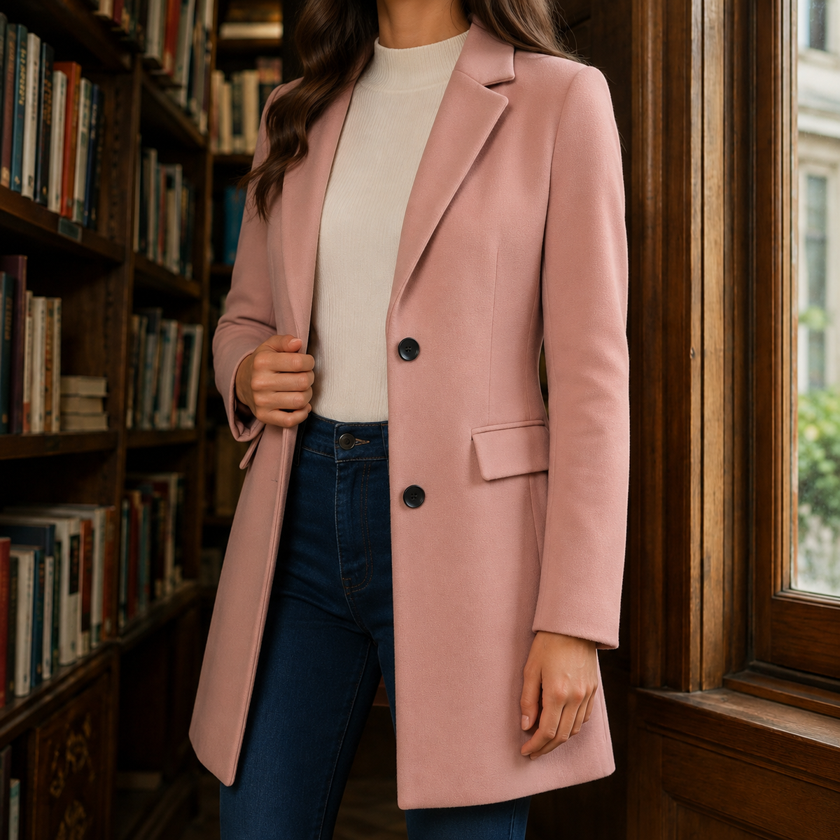 Notch Lapel Tailored Jacket