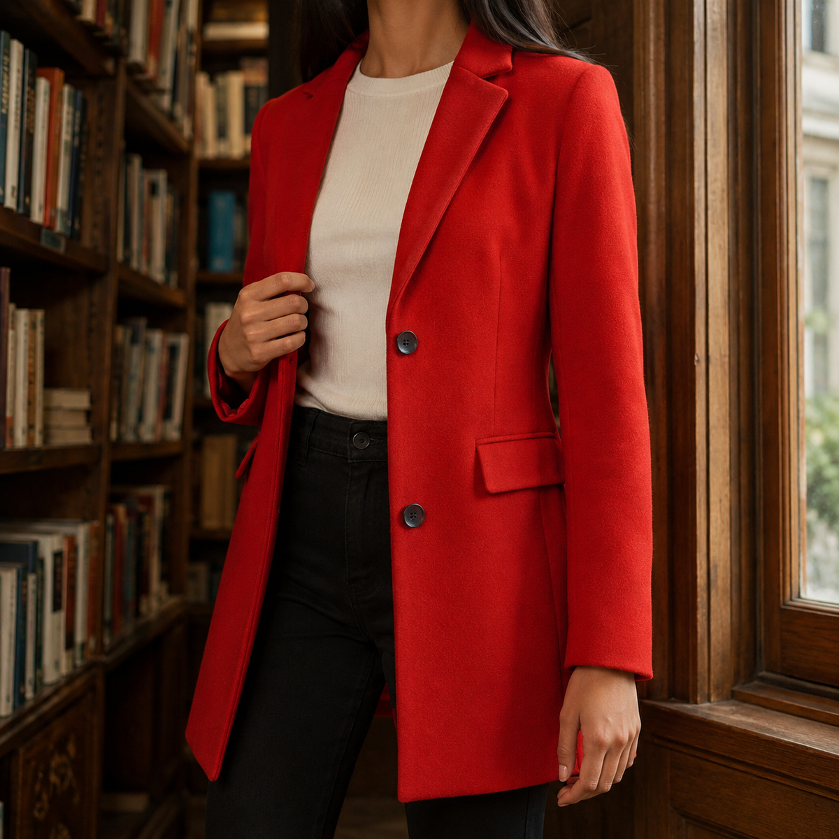 Notch Lapel Tailored Jacket