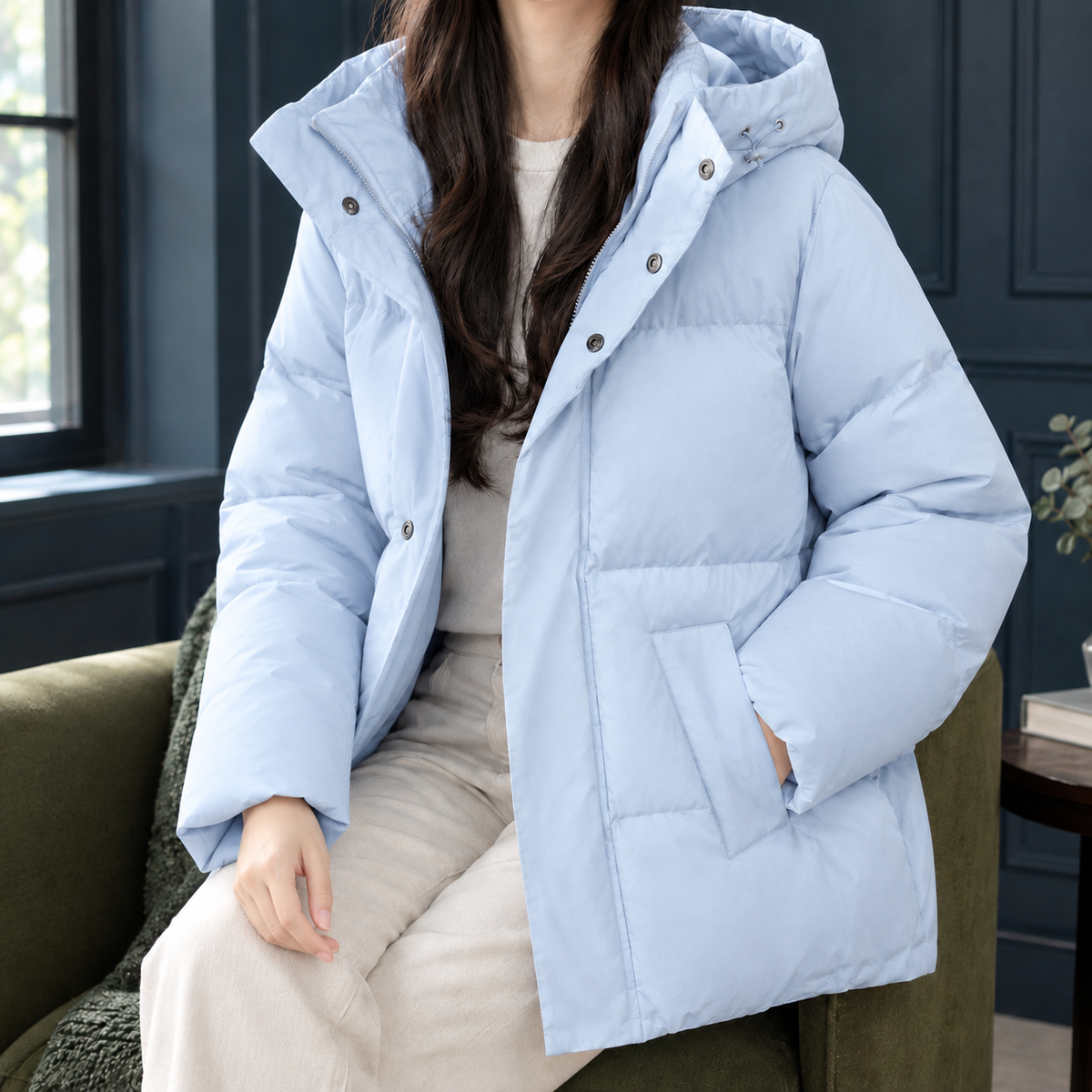Hooded Down Puffer Jacket