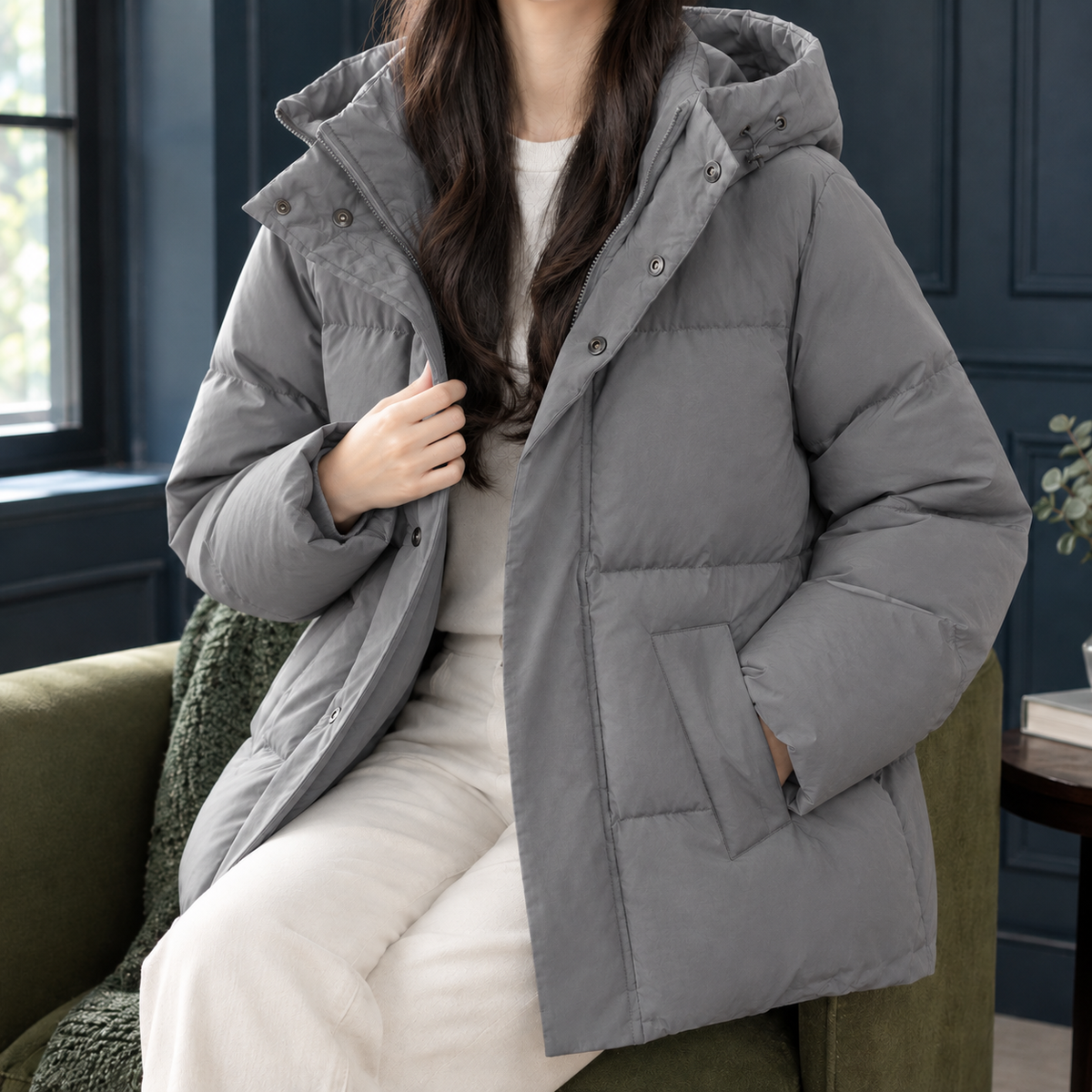 Hooded Down Puffer Jacket