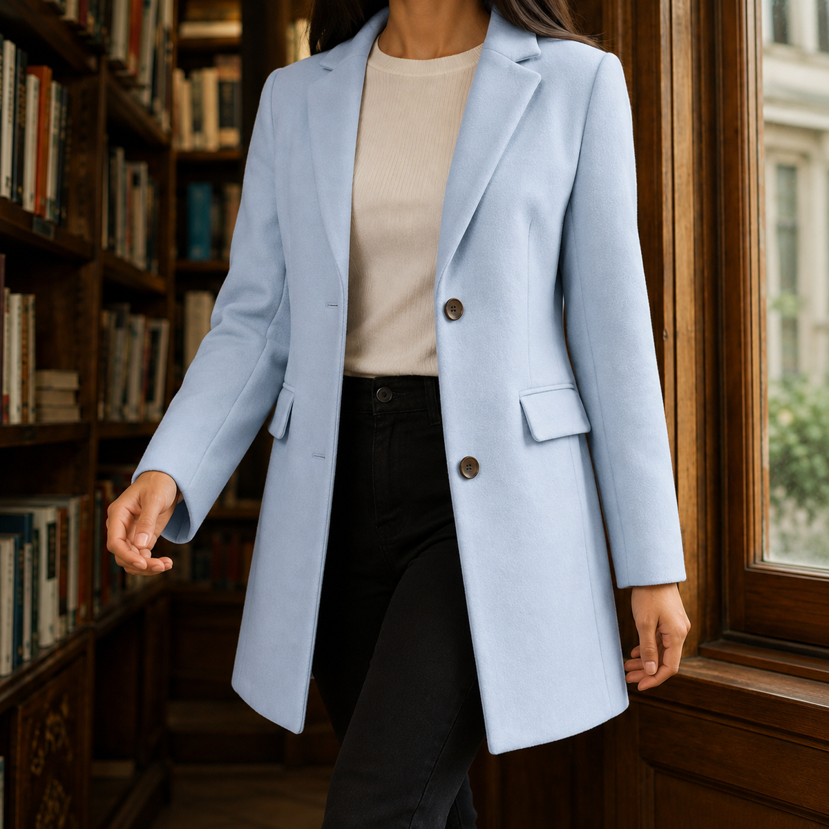 Notch Lapel Tailored Jacket