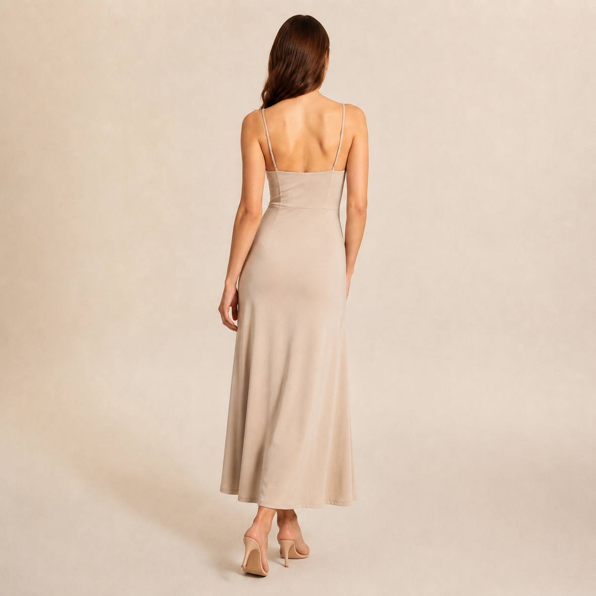 Knit A-Line Maxi Dress