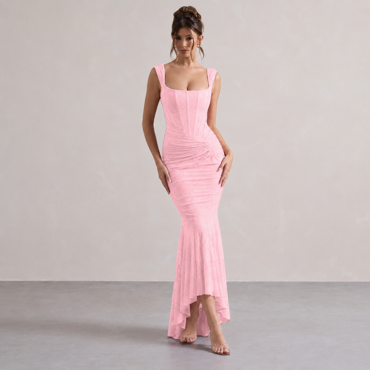 The Elvira Corset Mermaid Midi Dress