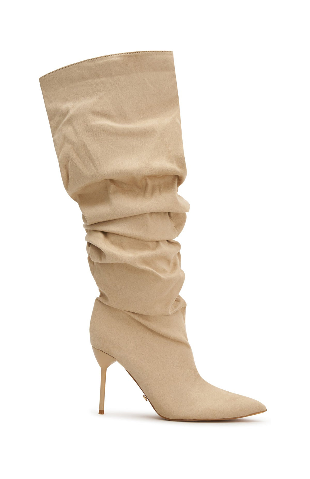 Slouchy Pointed Toe Knee-High Boots